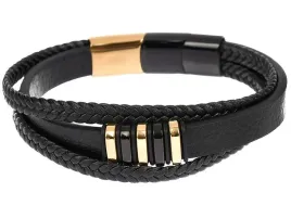 bransoletka-meska-skorzana-czarno-zlota-pacific-idealna-na-prezent