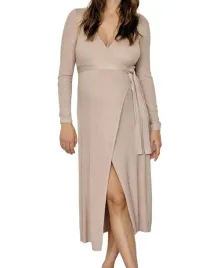 reserved-sukienka-ciazowa-dlugi-rekaw-bezowy-rozmiar-xs