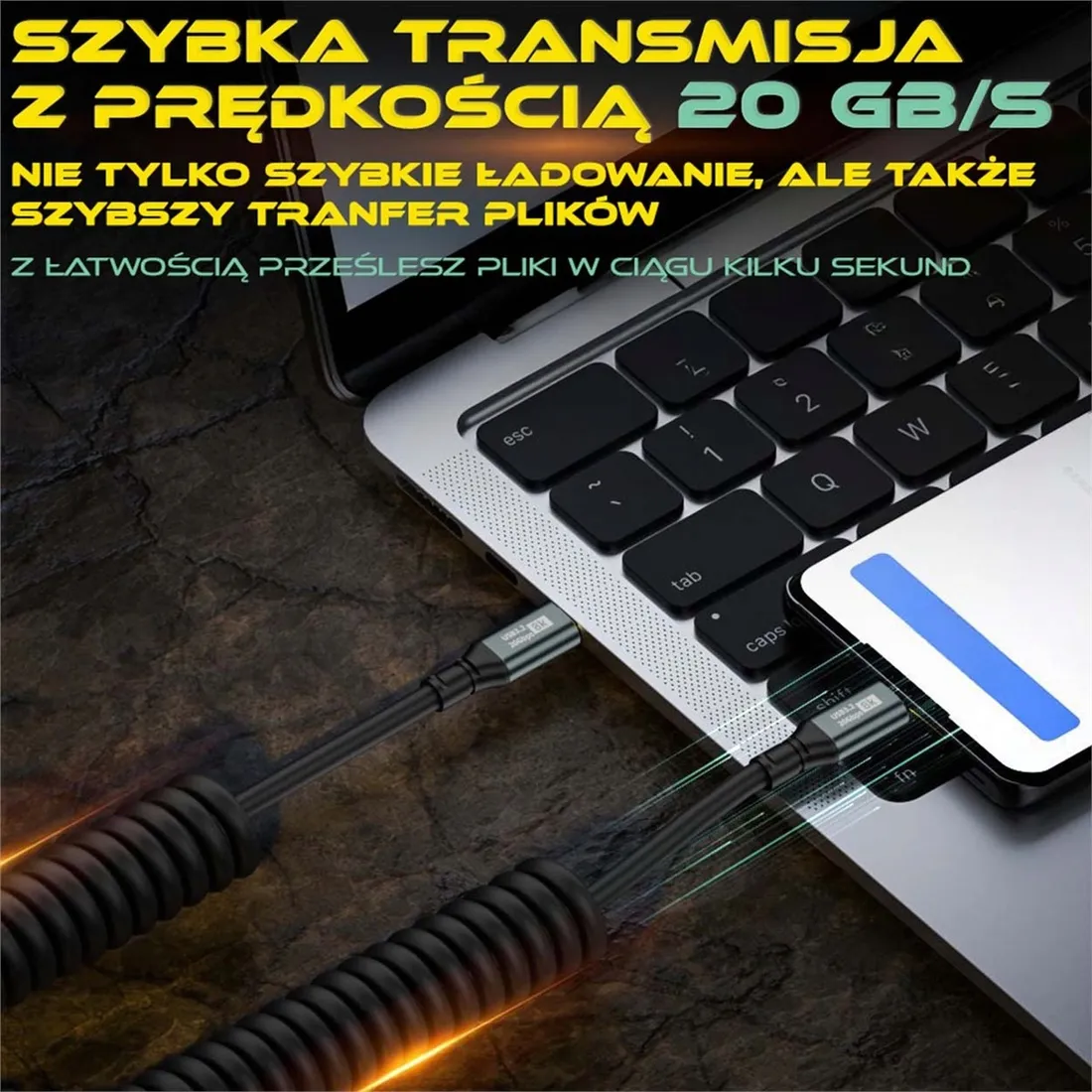 kabel-wtyk-usb-c-wtyk-usb-c-katowy-zwrotny-przewod-sprezynka-premium-150-c-kolor-czarny