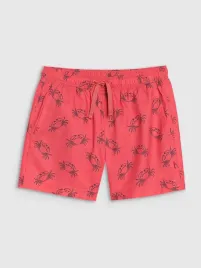 4f-krotkie-spodenki-przed-kolano-poliester-czerwony-rozmiar-134