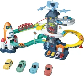 tor-zjazd-samochodowy-ruchoma-winda-stacja-kosmiczna-rakieta-parking-garaz