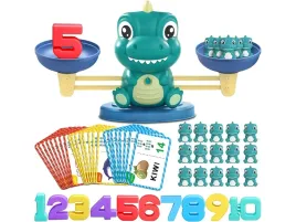 nauka-liczenia-chrld-dinozaur-rownowaznia-waga-szalkowa