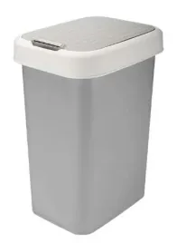 kosz-uchylny-valor-25-l-na-smieci-odpadki-szary-jasny-waski-smukly-2-sposob