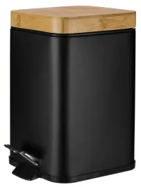 kosz-na-smieci-z-pedalem-kwadrat-stal-bambus-3-l-czarny-mat-styl-loftowy