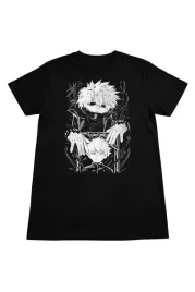 koszulka-manga-anime-unisex-bawelniana-czarna-nadruk