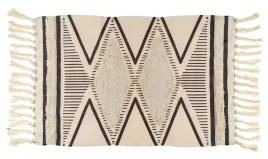 dywanik-dekoracyjny-z-fredzlami-boho-60x90-cm-kremowy-antracytowy-wzor