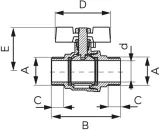 zawor-kulowy-gz-gz-z-motylkiem-1-ferro-f-power-kod-producenta-kfpn3