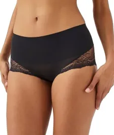 czarne-majtki-wyszczuplajace-koronkowe-przeswtiujace-spandx-xs
