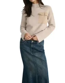 reserved-sweter-damski-bezowy-klasyczny-do-pasa-rozmiar-s