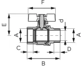 zawor-kulowy-ferro-1-kfpm31-waga-z-opakowaniem-0-7-kg