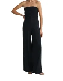 ciemnoszary-klasyczny-kombinezon-marszczenia-dlugie-nogawki-zamek