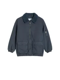 ciemnoniebieska-kurtka-przejsciowa-bawelniana-kolnierzyk-kieszenie