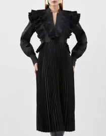 karen-millen-sukienka-na-co-dzien-plisowana-rozmiar-40