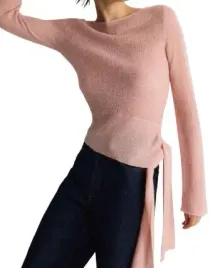 rozowy-klasyczny-gladki-dopasowany-sweter-z-domieszka-welny-i-alpaki
