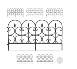 relaxdays-palisada-obrzeze-ozdobne-vintage-255x39-cm-czarne-4-szt-stal