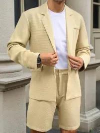 komplet-bezowy-tekstura-krotkie-spodenki-marynarka-jednorzedowa-shein-xxl