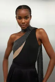 body-czarne-zdobione-dzety-wiazane-siateczka-stringi-karen-millen-l