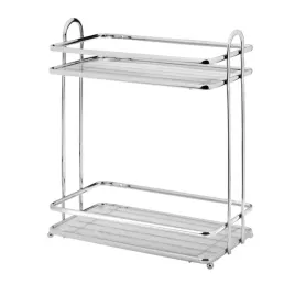 polka-lazienkowa-galicja-blanca-8187-2-poziomy-srebrna