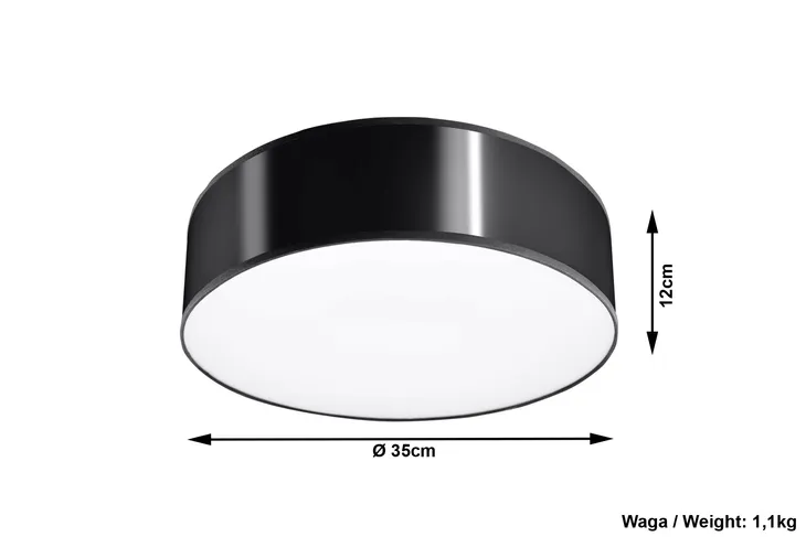 sollux-plafon-arena-35-e27-czarny-waga-z-opakowaniem-1-17-kg
