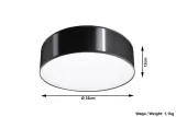 sollux-plafon-arena-35-e27-czarny-waga-z-opakowaniem-1-17-kg