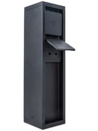 slupek-zasilajacy-lutec-czarny-2-gniazda-ip54-aluminium-31-cm