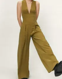 kombinezon-dlugi-khaki-prosta-nogawka-gladki-klasyczny-nasty-gal-34