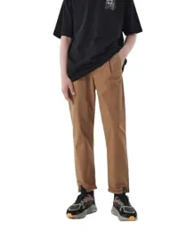 brazowe-bawelniane-spodnie-dlugie-proste-wiazany-pas-z-kieszeniami-38