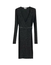 czarna-blyszczaca-dzianinowa-sukienka-midi-ciazowa-dlugi-rekaw-pasek