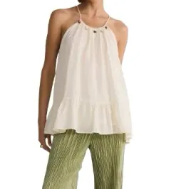 bezowa-bluzka-na-ramiaczkach-koraliki-klasyczna-gladka-falbanka-xl