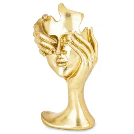 zlota-maska-twarz-zaslonieta-dlonia-dekoracyjna-figurka-statuetka-ozdoba