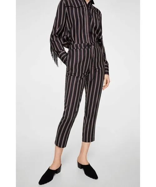 spodnie-paski-czarne-satynowe-mango-xs-linia-regular