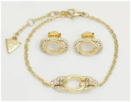 bransoletka-damska-kolczyki-guess-zlote-z-ozdobami-rozmiar-s