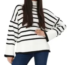 prosty-klasyczny-luzny-bialy-sweter-w-paski-golf-dlugi-rekaw-xl