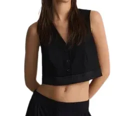 klasyczna-krotka-gladka-kamizelka-czarna-guziki-ozdobna-tasma