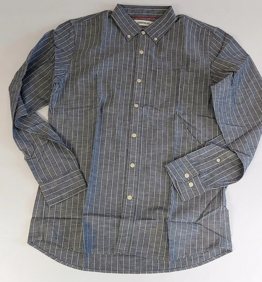 goodthreads-koszula-szara-w-biale-paski-standard-s-marka-bez-marki