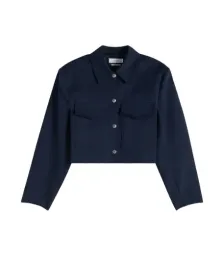 granatowa-krotka-kurtka-klasyczna-dlugi-rekaw-zatrzaski-kieszen