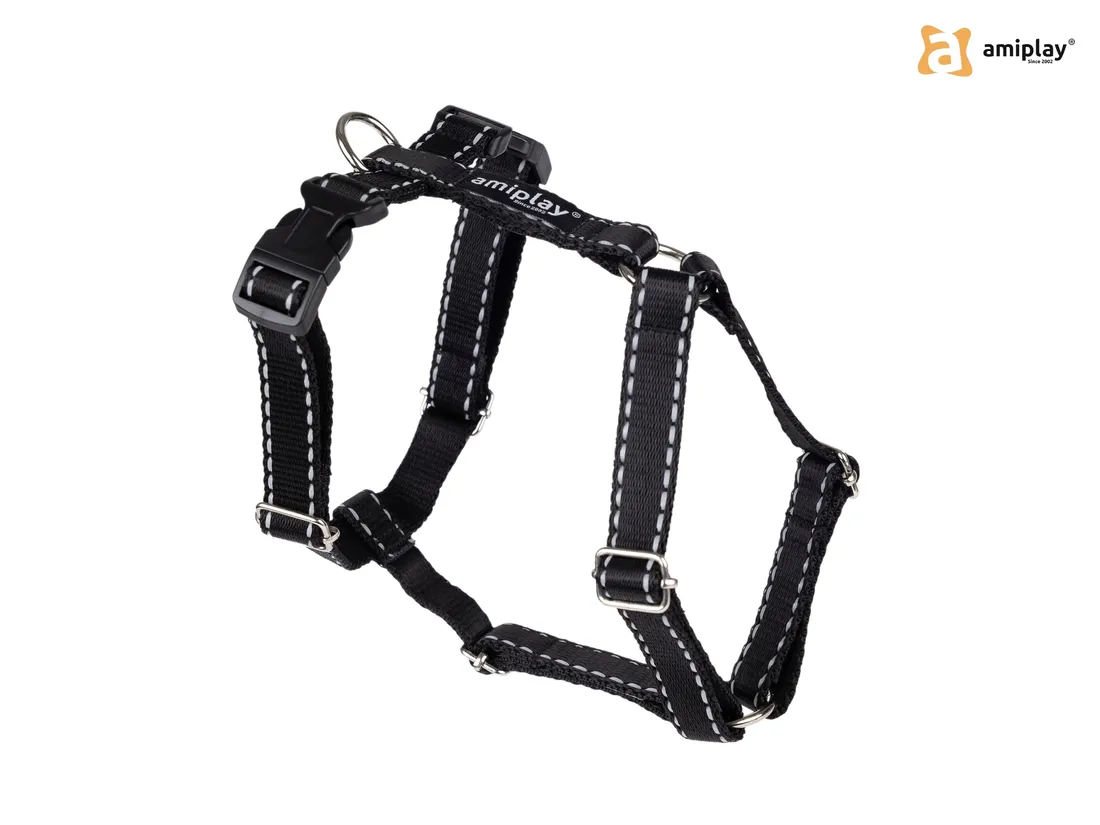 szelki-regulowane-guard-reflective-odblaskowe-roz-l-kolor-czarny-amiplay-waga-z-opakowaniem-0-2-kg