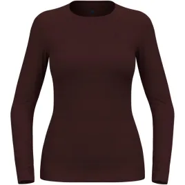 odlo-koszulka-termoaktywna-damska-z-dlugim-rekawem-brazowa