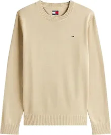 tommy-jeans-sweter-slim-ess-light-sweater-ext-zolty-okragly-rozmiar-xl