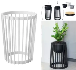 kwietnik-wysoki-dwustronny-standy-24-30-h40-bialy