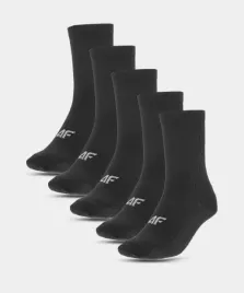 4f-skarpety-bawelniane-damskie-5-pak-czarne-35-38