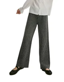 czarne-materialowe-tweedowe-spodnie-dluga-szeroka-nogawka