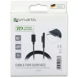kabel-4smarts-connect-cable-usb-c-5a-1m-do-microsoft-surface-czarny-kod-producenta-468683