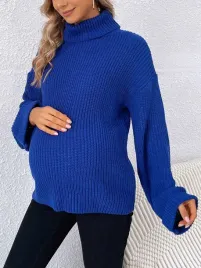 klasyczny-kobaltowy-sweter-z-golfem-dlugi-rekaw-shein-40-42