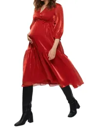 reserved-sukienka-ciazowa-midi-rekaw-3-4-czerwony-rozmiar-xs