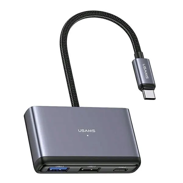 adapter-hub-4w1-2xusb-2-0-usb-3-0-usb-c-usams-waga-z-opakowaniem-0-15-kg