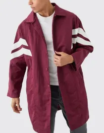 bordowa-kurtka-plaszcz-kolnierzyk-guziki-kieszenie-boohooman-l