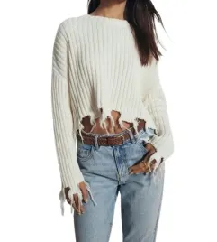 kremowy-bawelniany-asymetryczny-sweter-postrzepione-brzegi-dlugi-rekaw-l