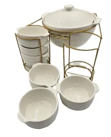 zestaw-porcelanowych-6-misek-i-naczynia-z-pokrywa-w-zlotym-stojaku