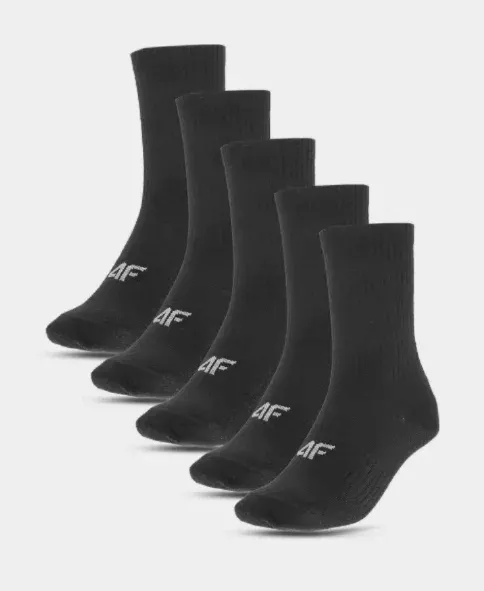 4f-skarpety-bawelniane-damskie-5-pak-4fwmm00usocf476-czarne-kolor-czarny